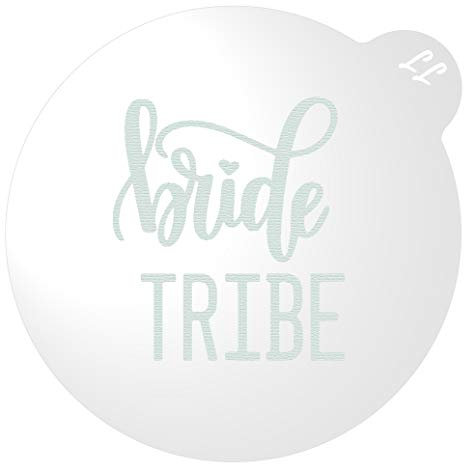 LissieLou Bride Tribe Cookie Embosser Hen Bridal Bachelorette Party Theme Icing Fondant Stamp - Clear