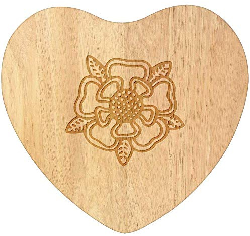 Azeeda 'Tudor Rose' Heart Chopping Board (WB00045330)