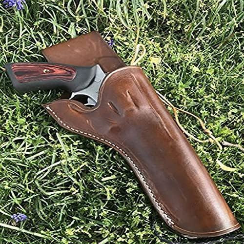 Universal Steampunk Gothic Knight Revolver Holster Mittelalterlicher Retro Pistolenhalter Handgefertigter PU-Leder Western Cowboy Pistolenholster Für Damen Herren Kostümzubehör,Exquisite
