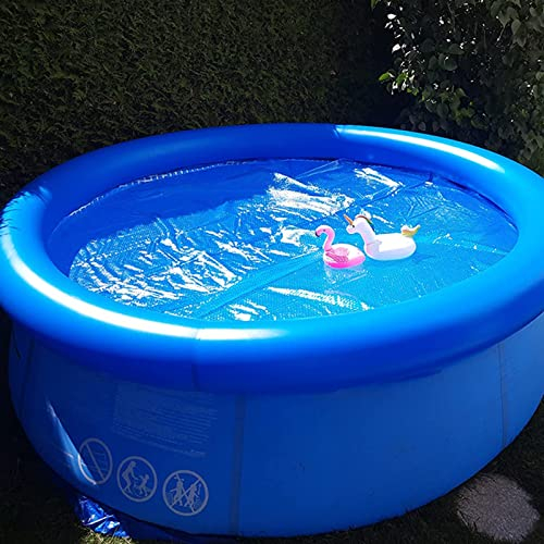 Solarplane Abdeckplane Pool Poolheizung Inground / Oberirdisch / Aufblasbare Rahmen Boden Schwimmbaddecke, Plus Size Welle Heizungsabdeckung / Blaue Solarabdeckung Plane Für Indoor Outdoor Round Pools