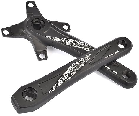 LSRRYD 64/104 Mountainbike Singlespeed Kurbelgarnitur 170mm 175mm MTB Vierkantachse Kurbelarm Set Fahrrad-Kurbelarm(170mm)