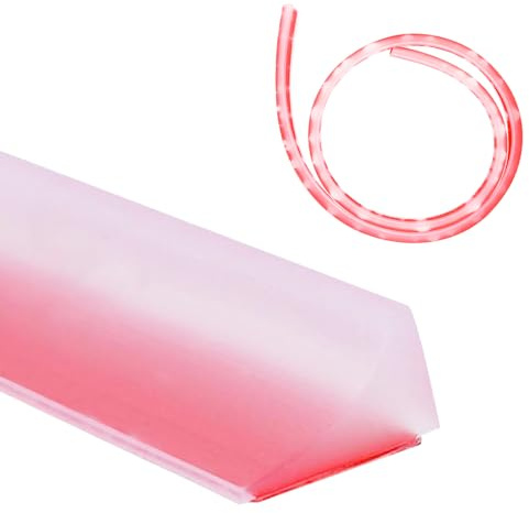 Lectorias 100CM Duschdichtung Transparent, Schwallschutzleiste Dusche | Selbstklebend Duschwasserstop, Duschschwellen-wasserbarriere, Duschdichtungen für Duschtüren, Wassersperre für Bad und Küche