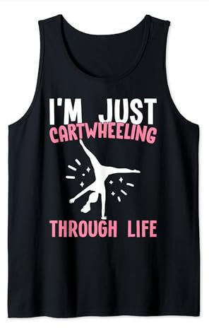 Cartwheeling Through Life Cartwheel Gymnastik Cheerleading Tank Top