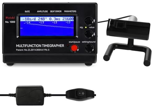 CHENTON PC Housing Timegrapher Meccanico Orologio Tester Professionale Timegrapher Alloggiamento PC Multifunzionale Professionale Timegrapher Timegrapher Meccanico Orologio Tester per Riparatori e
