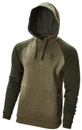 Browning Trui - Heren - Snapshot - Met warme Pocket - Sweater, Hoodie met capuchon - Groen