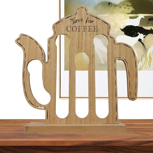 Supporti per | Portacapsule in legno a forma di vaso, salvaspazio, dispenser per di caffè elegante per ufficio, cucina e piano di lavoro