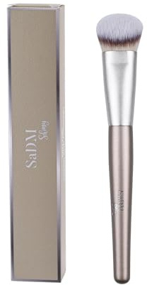 Pinceau contour maquillage – fond de teint pour poudre, crème, contour, bronzer, blush & enlumineur – Pinceau visage professionnel