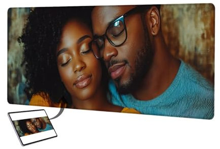 Personalisiertes Mousepad mit Foto, 290x240mm Gaming Mauspad Personalisiert, Mauspad Selbst Gestalten, Schreibtischunterlage mit rutschfeste Unterseite, Personalisierte Geschenke für Gamer, Büro J-1