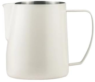 450/700ml Milchaufschäumer Espresso Milchschäumer, Profi Milchschaum, Latte Werkzeuge, Haus, Barista, Küchenzubehör (700ml, Weiß)