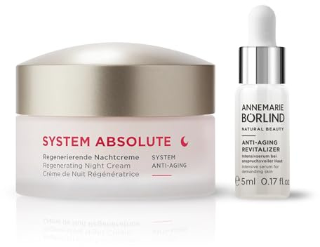 ANNEMARIE BÖRLIND SYSTEM ABSOLUTE Nachtpflege-Set 50ml + 5ml Geschenk | Regenerierende Nachtcreme, Anti-Aging Revitalizer, Anti-Aging Nachtpflege, Aktiviert Kollagenproduktion, Gegen Falten