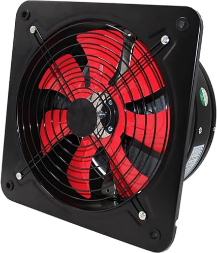SAYEYBU Portable Exhaust Fan, Wall Mounted Vent Fans, Ventilating Fan Ventilation Blower, Household Window Basement Ventilation Fan, for Garage Shops Kitchen Bathroom,Black,16in