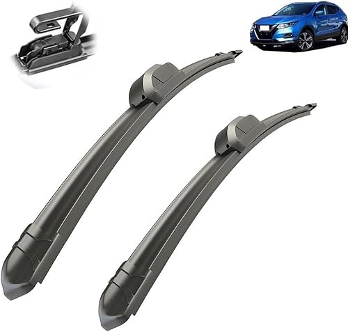 GuanLL Car Windshield Window for Nissan Qashqai J11 2013-2020 Windscreen Wiper Arm with Blade Complete Set Replacement Front Exact Fit Windscreen Wiper Blades