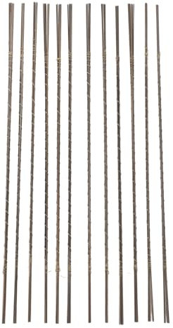 Lot de 144 lames de scie à chantourner pour bijoutier, haute dureté, pour la découpe du bois et du métal, fabrication professionnelle, durable, longueur 133 mm, épaisseur 0,44 mm,