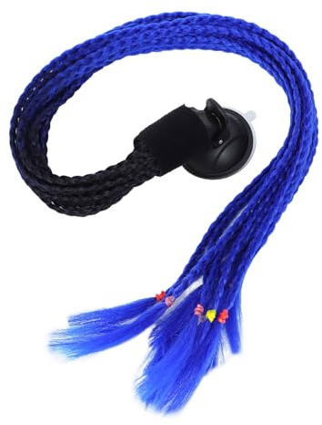 Gogogmee Adorno Trenzas Postizas Coloridas para Moto de Caballo Falsa Decoración Práctica y Fácil de Instalar Accesorio Único para Cascos Dreadlocks
