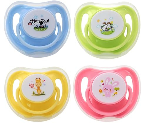 Générique Tétines pour Chats, Tétine pour Chiot Et Petit Chien, 4 Tétines en Silicone en Forme De Papillon avec Couvercle pour Mastication Et Dentition