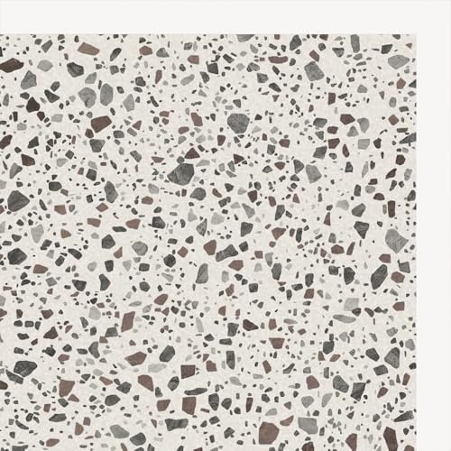Adesivi per piastrelle da parete d-c-fix Terrazzo | set da 6 in beige (30,5 × 30,5 cm) – piastrelle adesive per cucina, bagno e paraschizzi – autoadesive e impermeabili