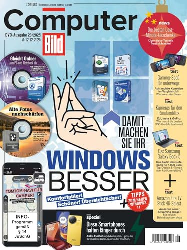 COMPUTER BILD + DVD 26/2025 Damit machen Sie Ihr Windows besser