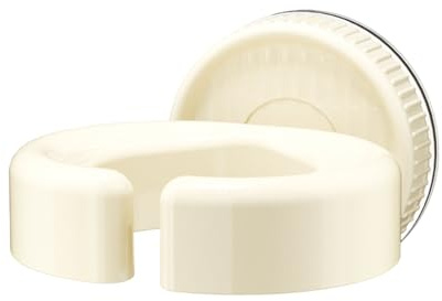 Titolo 1: Porta-phon – senza foratura | Porta asciugacapelli - Organizzatore di strumenti per lo styling a parete - Supporto a parete a per riporre il bagno Bianco Universale Resistente al cal