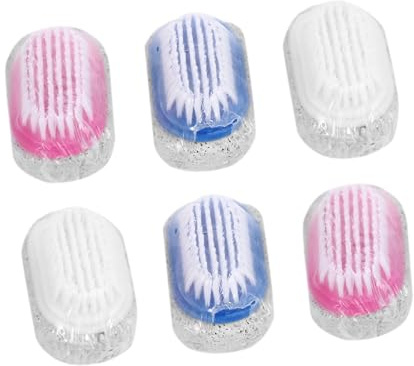 GANAZONO Strumenti Esfolianti Pietra Pomice Doppia Faccia 6 Pezzi per Pedicure Rimozione Calli e Scrub Piedi Design Semplice ed Efficiente Colore Casuale