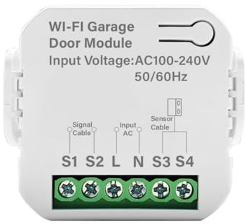 Xnuiasqe Apertura Garage Door WiFi Intelligente Universale Wireless Interruttore Sensore Controllo App Remota