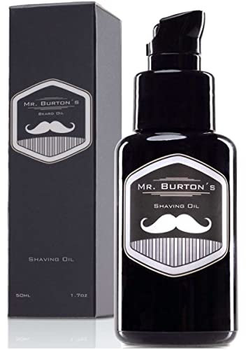Bartöl für die Bartpflege von Mr. Burton´s Beard Oil - PURE - duftneutral - 50ml Bart Öl - 100% natürliche Inhaltsstoffe - Premium Qualität Made in Germany