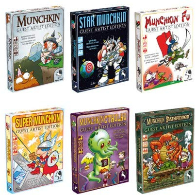 Pegasus Spiele BUNDLE002 - Munchkin Guest Artist Bundle, bestehend aus allen 6 GAE