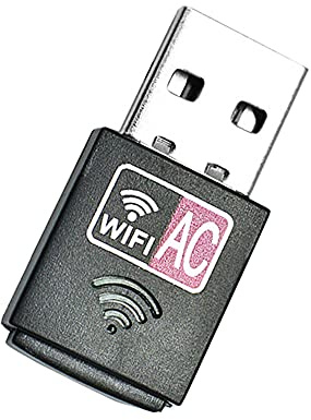 C23 USB WiFi adaptador 600 Mbps – Dual Band WiFi Stick 2.4 GHz & 5 GHz – Mini adaptador de red inalámbrico para PC portátil – Compatible con Windows Linux macOS – USB 2.0 Plug and Play
