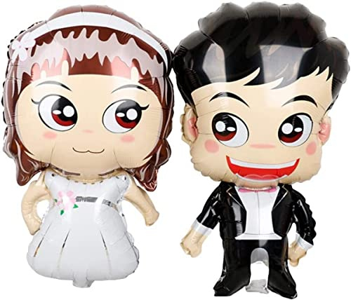 DIWULI Hochzeit Luftballons - Mr and Mrs Just Married Deko