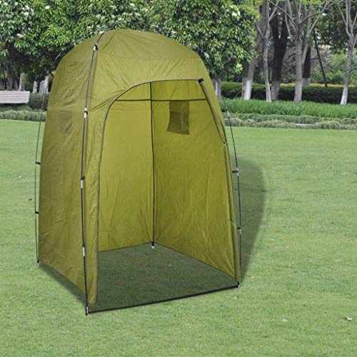 pedkit Toilettenzelt Duschzelt Umkleidezelt Kabinenzelt Dusch/WC/Umzieh Zelt Grün 130 x 130 x 210 cm (B x T x H)