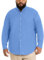 Van Heusen Men's Big and Tall Wrinkle Free Long Sleeve Button Down Shirt, Riviera Blue, 5X-Large