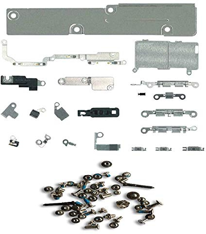 iReplaceParts Komplettes Set mit Halterung und Schrauben für iPhone XS Max Innen-Metallhalterungs-Kit mit vollständigem Schraubenset inkl. Hitzeschild, Halteklammern, Erdungsspulen und mehr