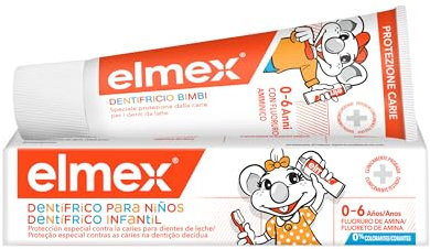 Elmex - Dentifricio per Bambini 12x50ml (Consegna in 48 Ore), Dentifricio per Denti da Latte, Protezione contro la Carie dei Bambini, Protezione dei Denti da Latte, Formula Delicata per Bambini