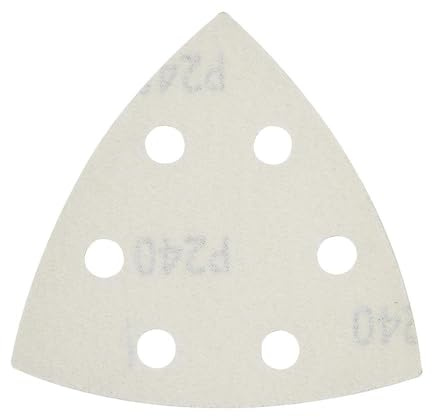 Milwaukee Open-Lok Lot de 10 patins de ponçage triangulaires et papier 8,5 cm x 8,5 cm