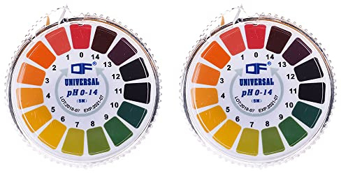 CENPEK Universal pH-Testpapier Streifenrolle, pH-Gesamtbereich 0-14, 2 Rollen, 5 m/Rolle
