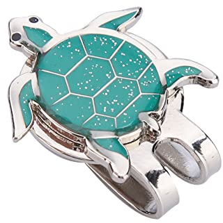 Tiiyee Golf-Hut-Clip, langlebiger Edelstahl-Golf-Hut-Kappen-Clip, Schildkröte, Golfball-Marker, Hut-Clip, lustiger Golfball-Marker mit magnetischem Ballmarker für Frauen, Männer, Kinder
