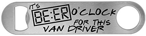 Its Beer Oclock for This Van Driver Personalised Beer Bottle Opener Gift