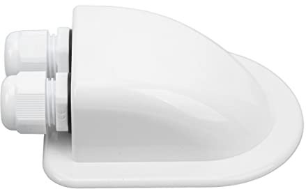 Jopwkuin Passacavo Solare, Doppio Cavo Resistente ai Raggi UV ABS Bianco passacavo Solare Staccabile per Camper