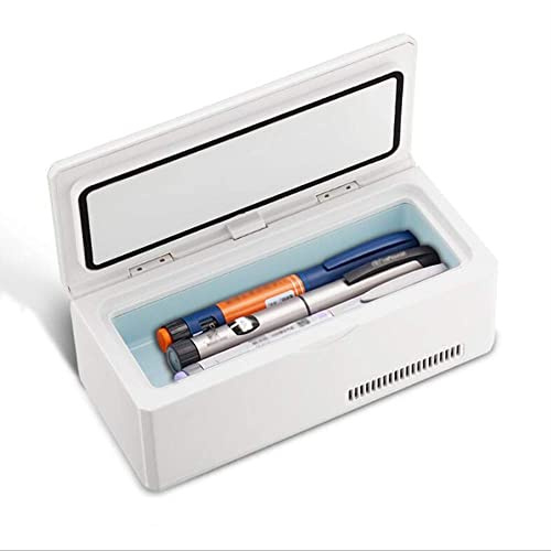 LEVIOC’S Enfriador Eléctrico para Insulina - Nevera Portátil para Medicamentos en Viajes - Refrigerador del Coche y Hogar - Mini Nevera, 2-18 °C