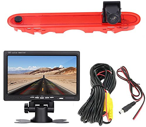 HD Bremsleuchte Rückfahrkamera Set mit 7 Zoll LCD Monitor,Wasserdichte Nachtsicht Auto Rückfahrkamera Ersatz für Mercedes-Benz Citan tourer W415 Micro Camper 2012-2021/Renault Kangoo II 2007-2021
