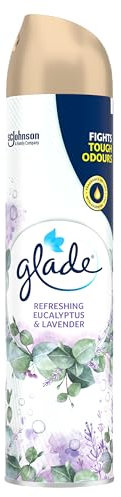 Glade Air Freshener, Aerosol Room Spray, Eucalyptus & Lavender, 300ml