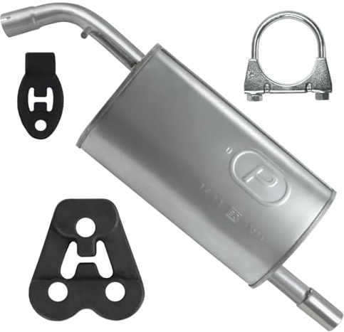 Polmo Schalldämpferset Auspuff Endtopf für Mitsubishi Colt 6 VI Z30 2004-06/2012 1.1 1.3 Schrägheck