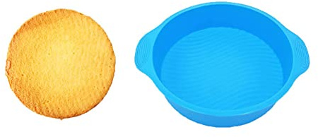 ZPSHYD Moule à gâteau rond en silicone - 28 cm - Bleu