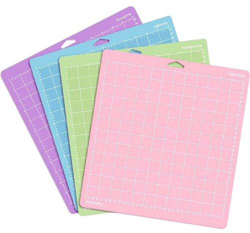 Tsffae Schneidematte, 4 Stück/Set, Tragbare Cameo-Silhouette-schneidematte, PVC-schneidematten, klebstoff-ersatz Für Basteln, Nähen