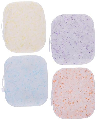 MERRYHAPY 4stücke Teiliges Dicke Gesichtsreinigungsschwämme Weich Und Flexibel Zum Make-up-entfernen Und Peeling Sanfte Tragbare Gesichtsschwämme Für Frische Glatte Hautpflege