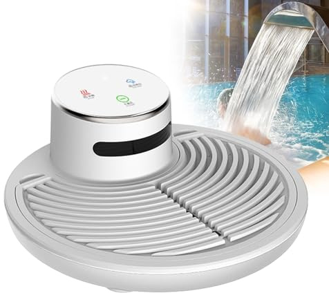 Asciugatrice per Tutto Il Corpo 1200W,Riscaldatore per Il Corpo A Ioni Negativi,Riscaldatore Impermeabile,Asciugacapelli,Smart Foot Touch Touch,per Piscina Domestica
