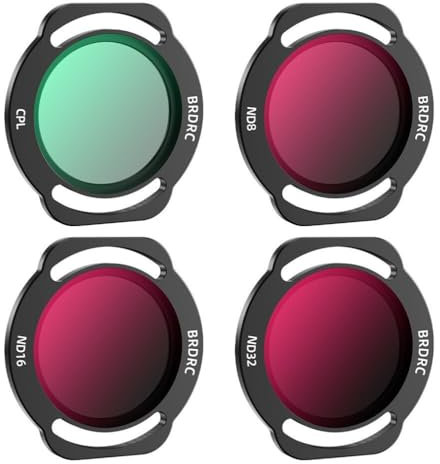 LiLiTok Neo ND Filter Set, Camera Lens UV Filter Protector ND Light Reduction CPL Polarizer Accessories for DJI Neo (ND8 ND16 ND32 CPL Filter 4pcs set)