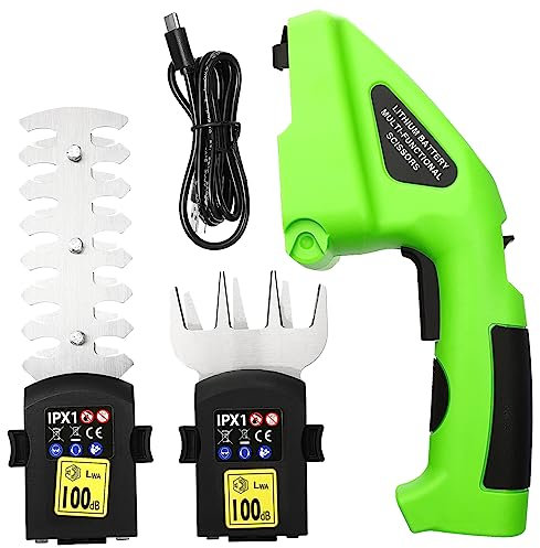 Yardwe Cortasetos Eléctrico Inalámbrico Tijeras Podar Bateria Mangos Largos Aleación Recortar Fácilmente