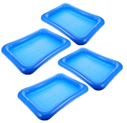 Toddmomy 4pièces Piscine Gonflable pour Garçon Fille De Adaptée Jeu De Amusant Plateau Flottant pour Fête Piscine Bac à Sable Portable Jouet Extérieur pour Garçon Fille
