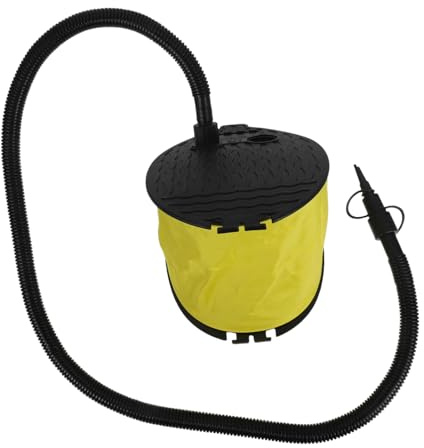 TOGEVAL Fußluftpumpe Blasebalg Pumpe Ventiladapter für Camping Luftbett Luftmatratze Yoga Ball Aufblasbar Robust und Tragbar