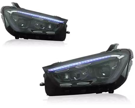 RCUIHGFB Faro Principale Compatibile con Benz per GLE W167 2020 2021 2022 2023 2024 Kit di Accessori Lenti Proiettore Fari Auto Alta qualità